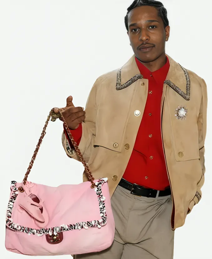 Chanel Cruise Show 2026 A$AP Rocky Suede Jacket