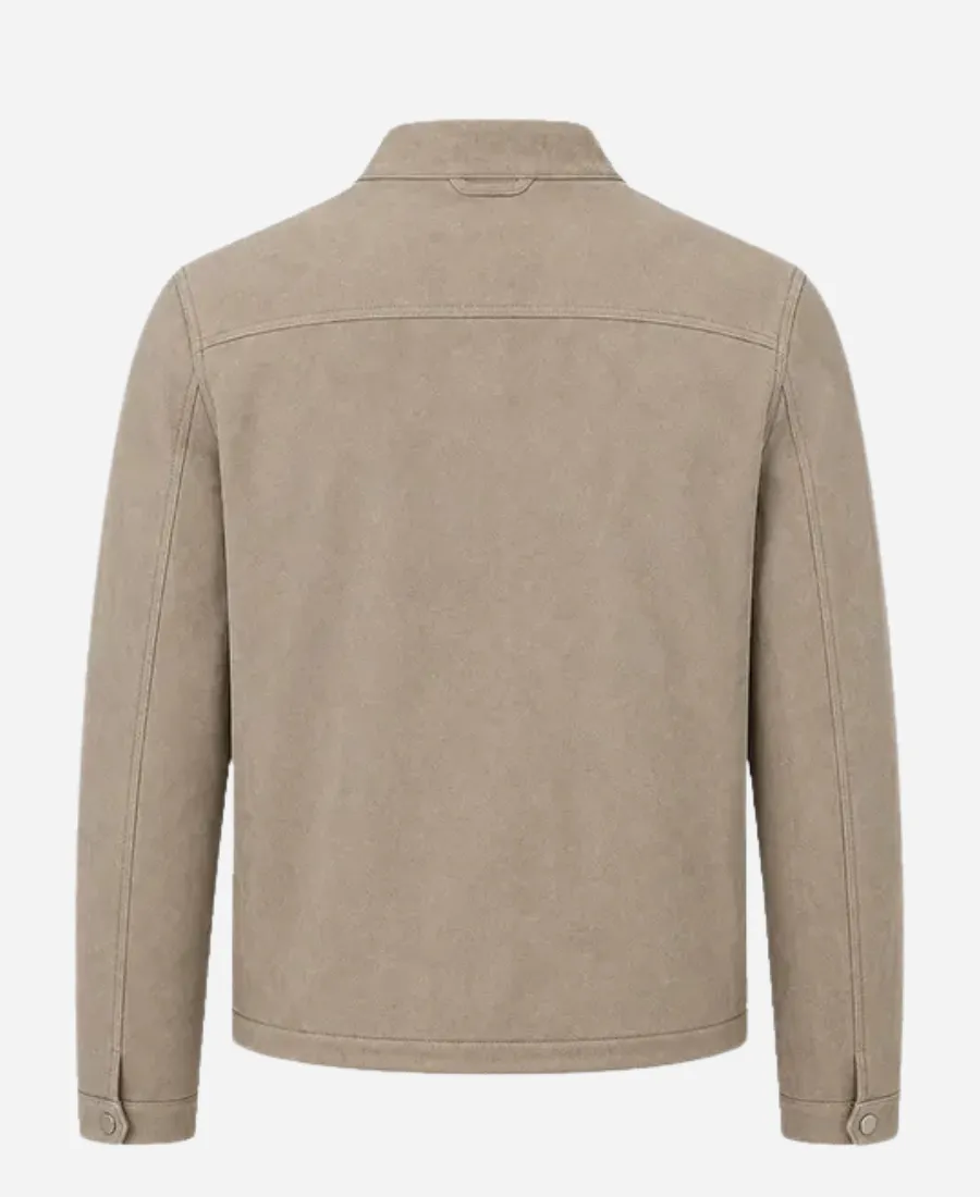 Dylan Carter The Voice S24 Grey Suede Jacket