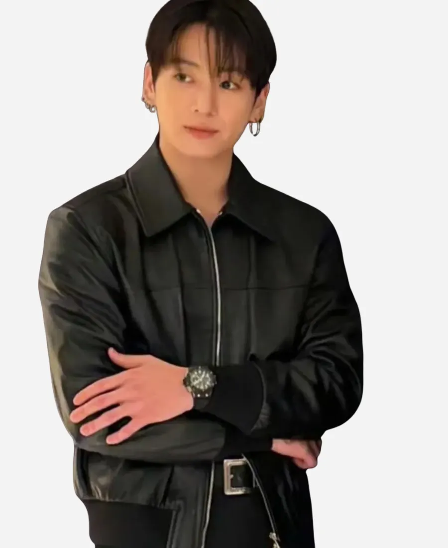 Jung Kook 2026 Watch Event Leather Jacket