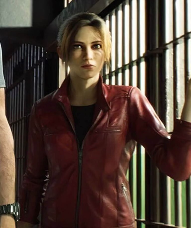 Claire Redfield Resident Evil: Death Island Red Leather Jacket