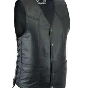 Men’s Motorcycle Leather Vest