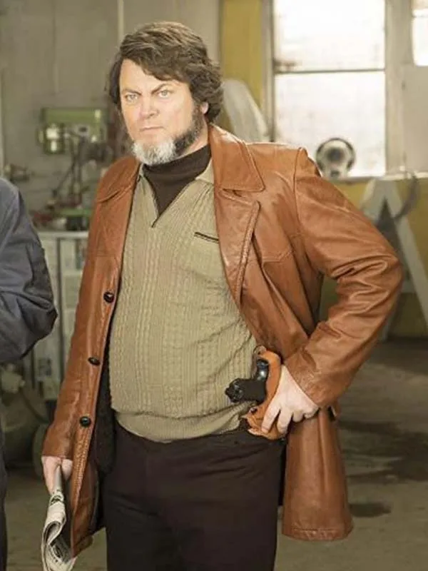 Fargo Karl Weathers Brown Leather Jacket