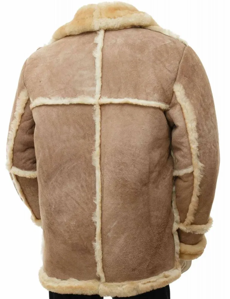 Men's Fur Sheepskin Leather Coat
